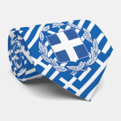 Griechenland - Krawatte, Mode, griechisches Flagge Krawatte (Gerollt)