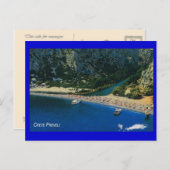 Griechenland, Kreta, Strand in Preveli, Mittelmeer Postkarte (Vorne/Hinten)