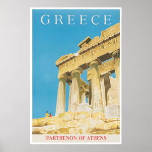 Griechenland Kunst Druck Athen Poster Vintage Grie