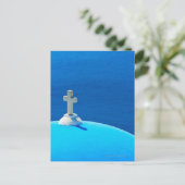 Griechenland, Kykladen-Inseln, Santorin, Oia, Kirc Postkarte (Stehend Vorderseite)