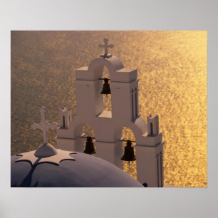 Griechenland, Kykladen, Santorin, Thira, Poster