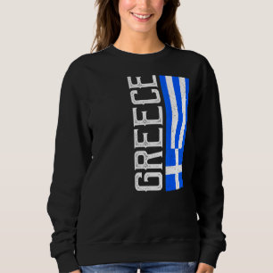 Griechenland: Land unterstützt griechische Flagge Sweatshirt