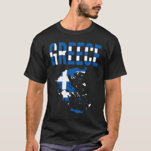 Griechenland Länderkarte T-Shirt