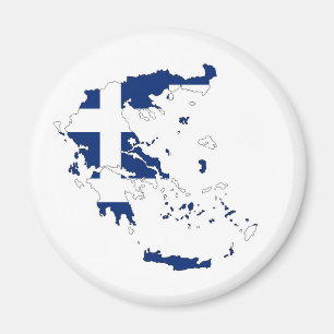 Griechenland-Landesflaggekarten-Formsymbol Magnet