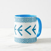 Griechenland-Landnationstextnamensymbol-Grieche Tasse (VorderseiteRechts)