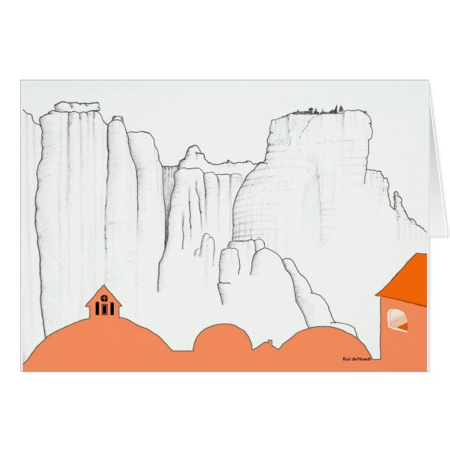 Griechenland-Landschaft. Meteora Monastary von (Vorderseite (Horizontal))