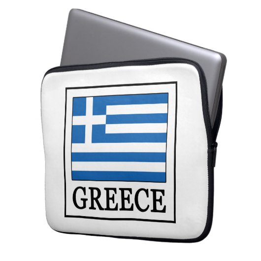 Griechenland Laptopschutzhülle (Vorderseite Links)