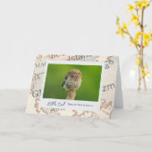 Griechenland Little Brown Owl Bird Emblem auf Kart Karte (Gelbe Blume)