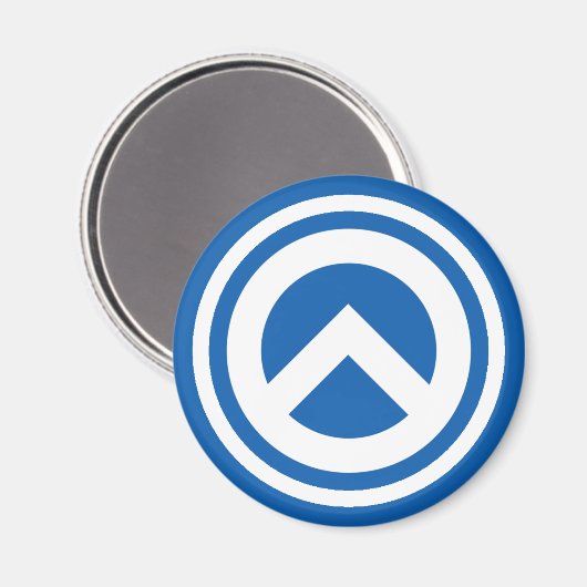 Griechenland Magnet - Lambda-Symbol (Vorderseite/Rückseite)