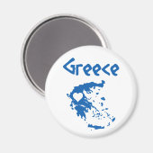 Griechenland Map Magnet (Vorderseite/Rückseite)