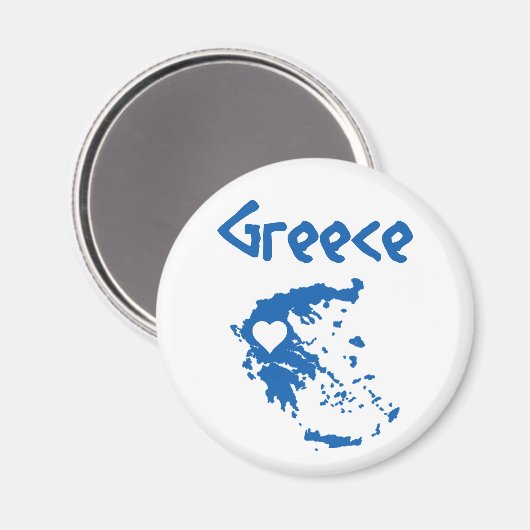 Griechenland Map Magnet (Vorderseite/Rückseite)