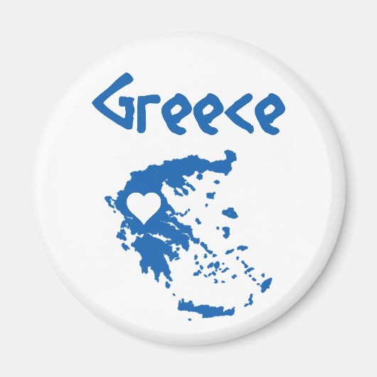 Griechenland Map Magnet (Vorne)