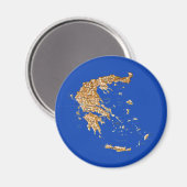 Griechenland Map Magnet (Vorderseite/Rückseite)