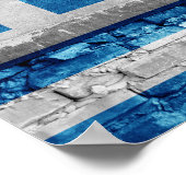 Griechenland-Mauer Poster (Ecke)