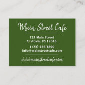 Griechenland Mediterrane Küche Grillrestaurant Visitenkarte (Rückseite)