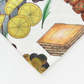 Griechenland mediterrane Lebensmittel Printmedien  Fleecedecke (Ecke)