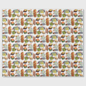 Griechenland mediterrane Lebensmittel Printmedien  Geschenkpapier (Flach)