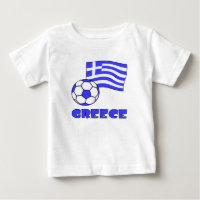 Griechenland mit griechischer Flagge und Fußball