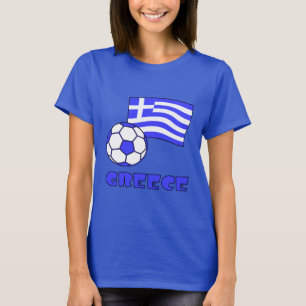 Griechenland mit griechischer Flagge und Fußball T-Shirt