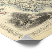 Griechenland mit Karten für Korfu und Stampalia Poster (Ecke)