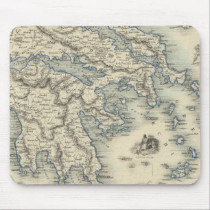 Griechenland mit Karten von Korfu und Stampalia Mousepad