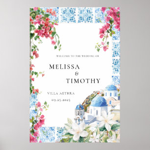 Griechenland Mittelmeerfloraldrachen Hochzeit Will Poster