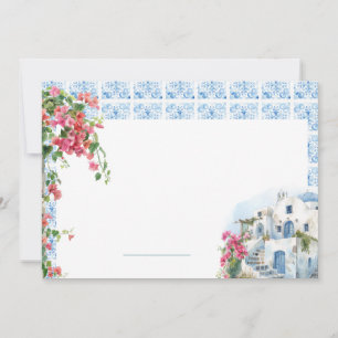 Griechenland Mittelmeerfloraldrachen Hochzeitsort Einladung
