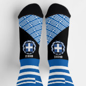 Griechenland, Mode, griechische Flagge, patriotisc Socken (Oben)