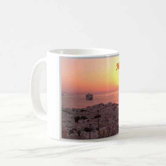 Griechenland - Mykonos - Kaffeetasse (Vorderseite Links)