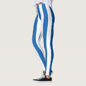 Griechenland - Nationale Flaggenfarben vertikal ge Leggings (Links)