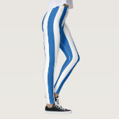 Griechenland - Nationale Flaggenfarben vertikal ge Leggings (Rechts)