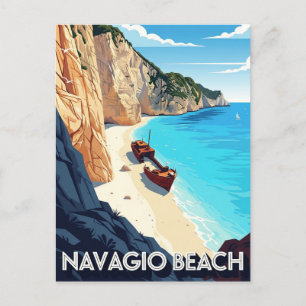 Griechenland Navagio Beach Travel Postkarte