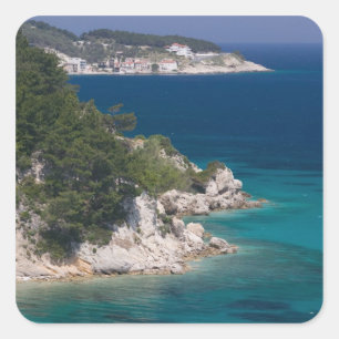 GRIECHENLAND, Nordöstliche Ägäische Inseln, SAMOS, Quadratischer Aufkleber