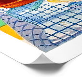 Griechenland, Obst auf dem Tisch, Fensterlandschaf Poster (Ecke)