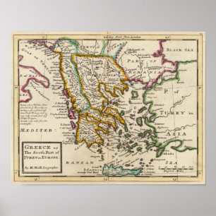 Griechenland oder der südliche Teil der Türkei in Poster