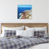 Griechenland Oia Santorini Amoundi Bay Canvas Prin Leinwanddruck (Insitu (Schlafzimmer))