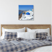 Griechenland Oia Santorini Urlaub am Blauen Dom Leinwanddruck (Insitu (Schlafzimmer))