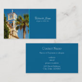 Griechenland - orthodoxe griechische Kirche mit Pa Visitenkarte (Vorne/Hinten)