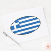 Griechenland Oval Flag Sticker (Umschlag)