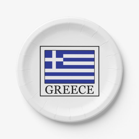 Griechenland Pappteller (Vorderseite)