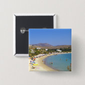 Griechenland, Paros Island, Krios Beach von oben Button (Vorne & Hinten)