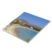 Griechenland, Paros Island, Krios Beach von oben Fliese (Seite)