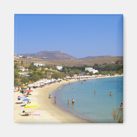 Griechenland, Paros Island, Krios Beach von oben Magnet (Vorne)