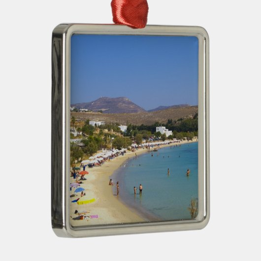 Griechenland, Paros Island, Krios Beach von oben Ornament Aus Metall (Rechts)