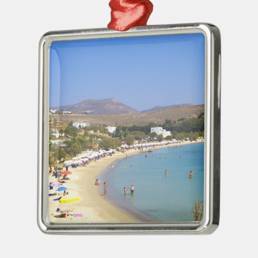 Griechenland, Paros Island, Krios Beach von oben Ornament Aus Metall (Links)