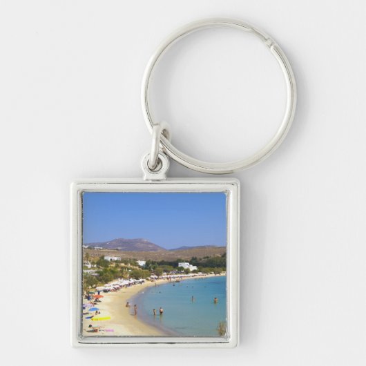 Griechenland, Paros Island, Krios Beach von oben Schlüsselanhänger (Vorne)