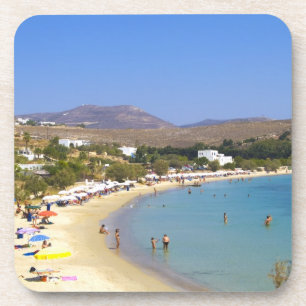 Griechenland, Paros Island, Krios Beach von oben Untersetzer