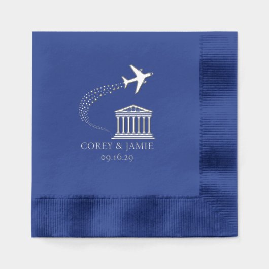 Griechenland Pass Servietten Mit Folie (Vorderseite)