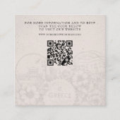 Griechenland Passport Wedding QR Begleitkarte (Vorderseite)
