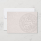 Griechenland Passport Wedding RSVP Karte (Rückseite)